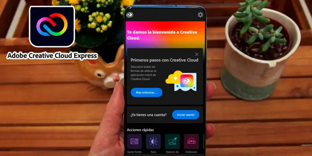 Creative Cloud Express Photoshop simple para Android