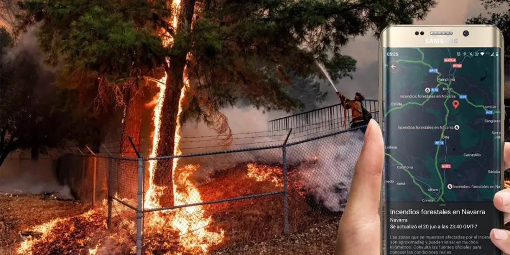 Como ver donde hay incendios forestales pe Google Maps