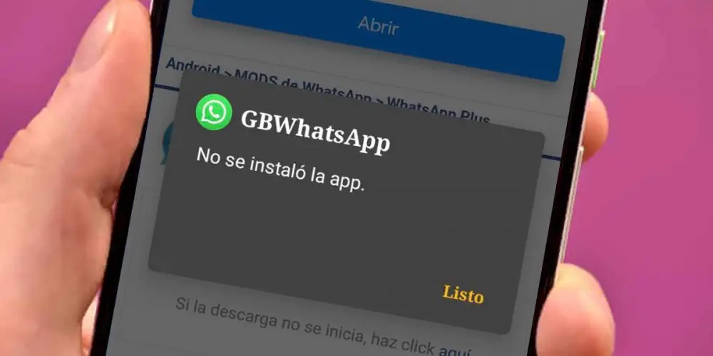 GBWhatsApp no se instalo la app solucion